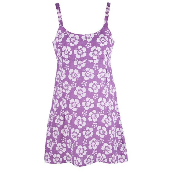 Holiday the Label Maldives Dress in Happy Hawaii Purple Medium - Picture 5 of 7